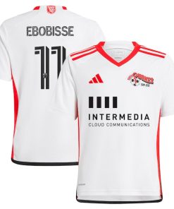 Jeremy Ebobisse San Jose Earthquakes adidas Youth 2024 The 50 Kit Replica Player Jersey - White