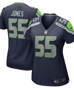 Dre'Mont Jones Seattle Seahawks Nike Women's Game Player Jersey - College Navy