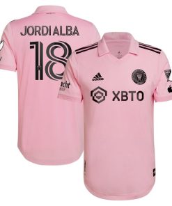 Jordi Alba Ramos Inter Miami CF adidas 2024 The Heart Beat Kit Authentic Player Jersey - Pink