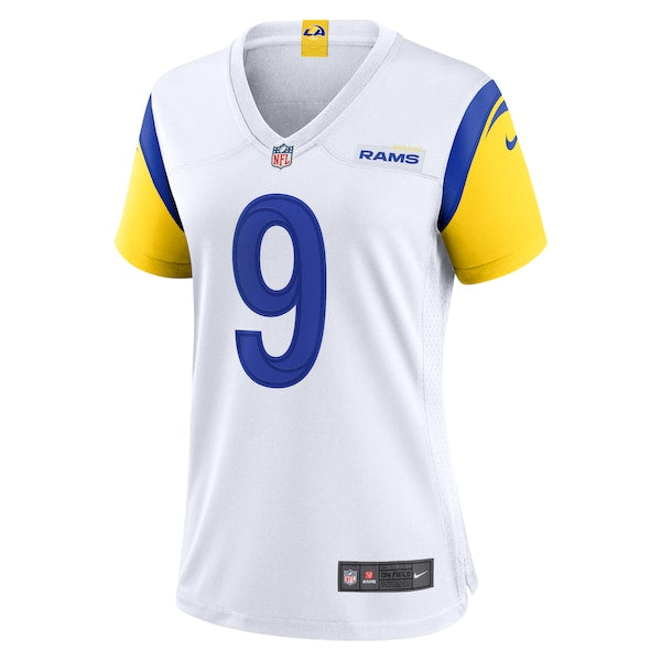Matthew Stafford Los Angeles Rams Nike Women's Alternate Game Jersey - White/Royal - Image 3