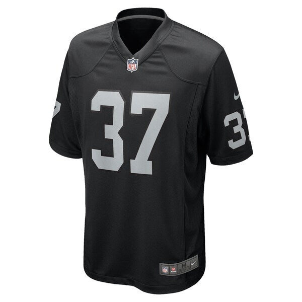 Trey Taylor Las Vegas Raiders Nike Team Game Jersey - Black - Image 3