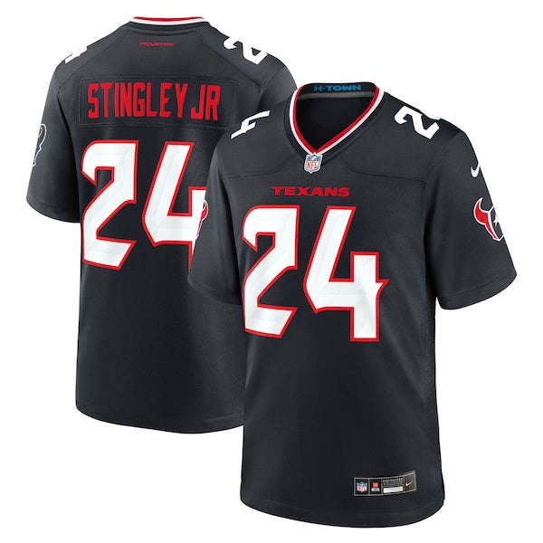 Derek Stingley Jr. Houston Texans Nike Game Jersey - Navy/Red/White - Image 2