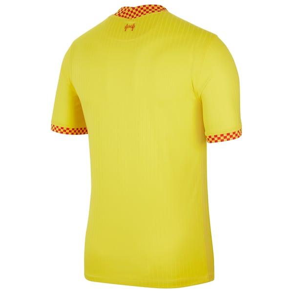 Liverpool Nike 2021/22 Third Breathe Stadium Jersey - Yellow - Image 3