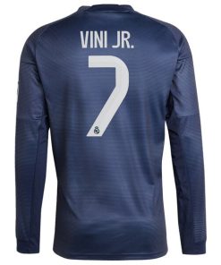 Alternative view of Vini Jr. Los Merengues adidas 2025/26 Home Long Sleeve Replica Player Jersey - Blue/White