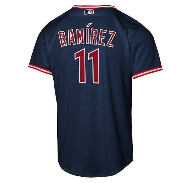 Jos¨¦ Ram¨ªrez Cleveland Guardians Nike Youth Alternate Replica Player Jersey - Navy - Image 3