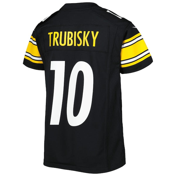 Mitchell Trubisky Pittsburgh Steelers Nike Youth Game Jersey - Black - Image 3