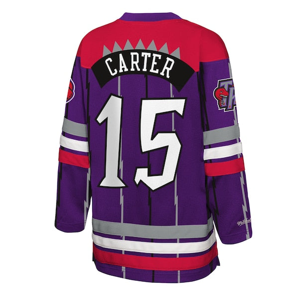 Vince Carter Toronto Raptors Youth Maxxed Out 2.0 Fashion Hockey Jersey - Purple - Image 3