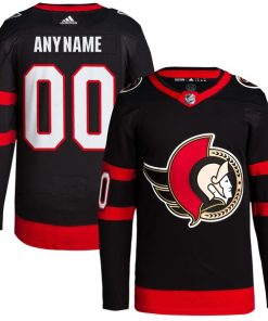 Ottawa Senators adidas  Home  Primegreen Authentic Custom Jersey - Black