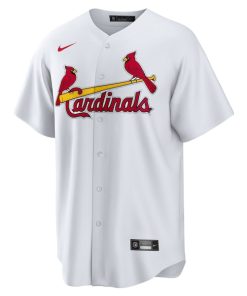 Alternative view of St. Louis Cardinals Nike #1 Groom Home Replica Jersey - White