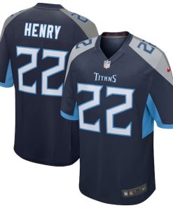 Derrick Henry Tennessee Titans Nike Game Jersey - Navy/Light Blue