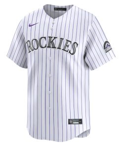 Alternative view of Colorado Rockies Nike Home Limited Jersey - White