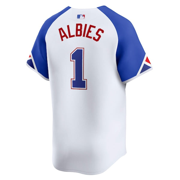 Ozzie Albies Atlanta Braves Nike City Connect Limited Jersey - White - Image 3