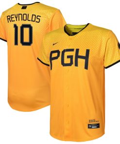 Bryan Reynolds Pittsburgh Pirates Nike Youth 2023 City Connect Replica Player Jersey - Gold