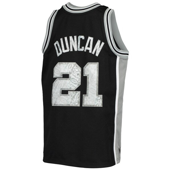 Tim Duncan San Antonio Spurs Youth 1998/99 Hardwood Classics 75th Anniversary Diamond Jersey - Image 3