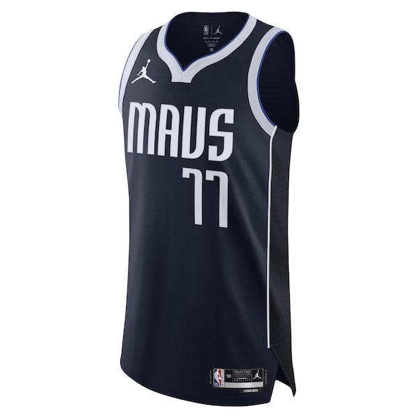 Luka Don?i? Dallas Mavericks Jordan Brand Authentic Player Jersey - Statement Edition - Navy - Image 2