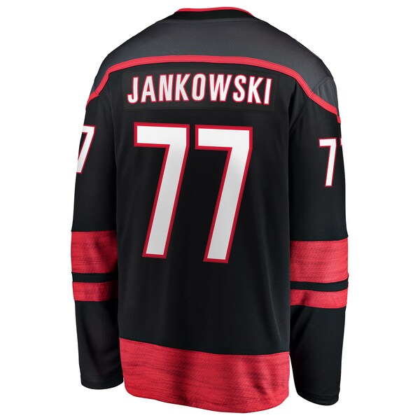 Mark Jankowski Carolina Hurricanes Home Breakaway Jersey - Black - Image 3