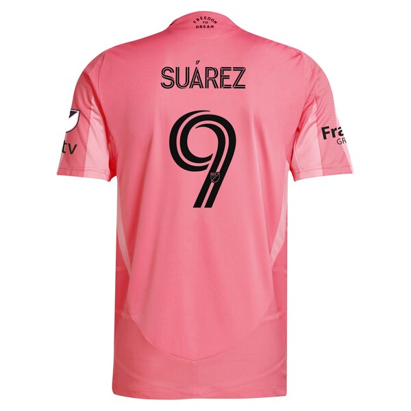 Luis Su¨¢rez Inter Miami CF adidas 2025 Euforia Authentic Player Jersey - Light Pink - Image 3