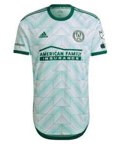 Alternative view of Miles Robinson Atlanta United FC adidas 2024 The Forest Kit Authentic Player Jersey - Mint