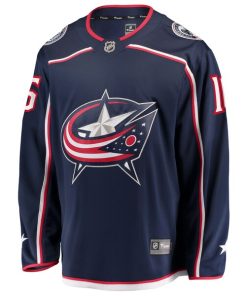 Alternative view of Brendan Gaunce Columbus Blue Jackets  Home Breakaway Jersey - Navy