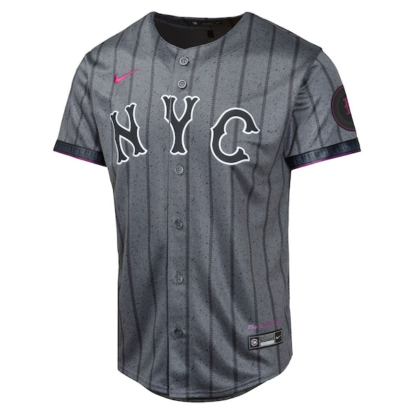 Juan Soto New York Mets Nike Youth City Connect Limited Jersey - Gray - Image 2