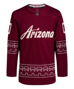Alternative view of Arizona Coyotes adidas  Alternate  Primegreen Authentic Custom Jersey - Garnet