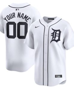 Detroit Tigers Nike Youth Home Limited Custom Jersey - White