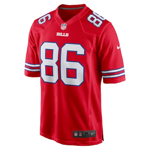 Dalton Kincaid Buffalo Bills Nike Alternate Game Jersey - Red/White - Image 3