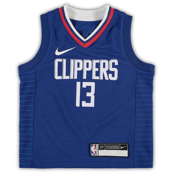 Paul George LA Clippers Nike Toddler 2020/21 Replica Jersey - Icon Edition - Royal - Image 2