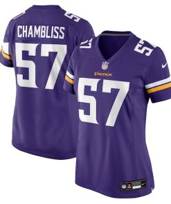 Chaz Chambliss Minnesota Vikings Nike Women's Team Game Jersey -  Purple