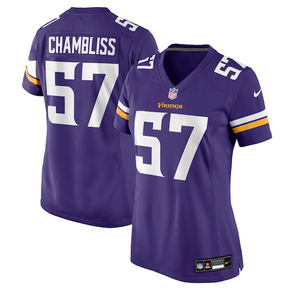 Chaz Chambliss Minnesota Vikings Nike Women's Team Game Jersey - Purple