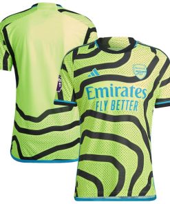 Arsenal adidas 2023/24 Away Authentic Patch Jersey - Yellow