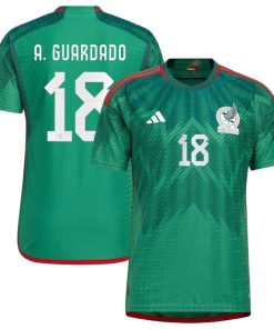 Andres Guardado Mexico National Team adidas 2022/23 Home Authentic Player Jersey - Green
