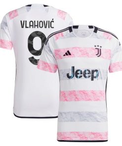 Du?an Vlahovi? Juventus adidas 2023/24 Away Replica Jersey - White