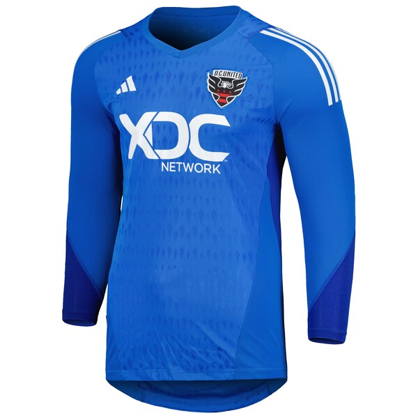 D.C. United adidas 2024 Goalkeeper Long Sleeve Replica Jersey - Blue - Image 2