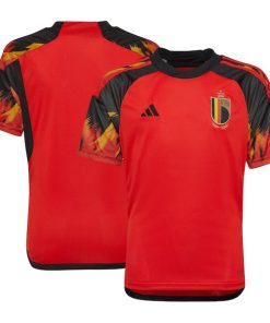 Belgium National Team adidas Youth 2022/23 Home Replica Jersey - Red