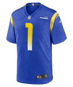 Alternative view of Derion Kendrick Los Angeles Rams Nike Home Game Jersey - Royal