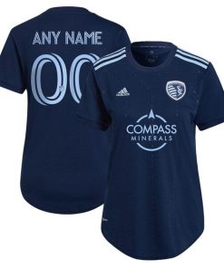Sporting Kansas City adidas Women's 2022 State Line 3.0 Replica Custom Jersey - Blue