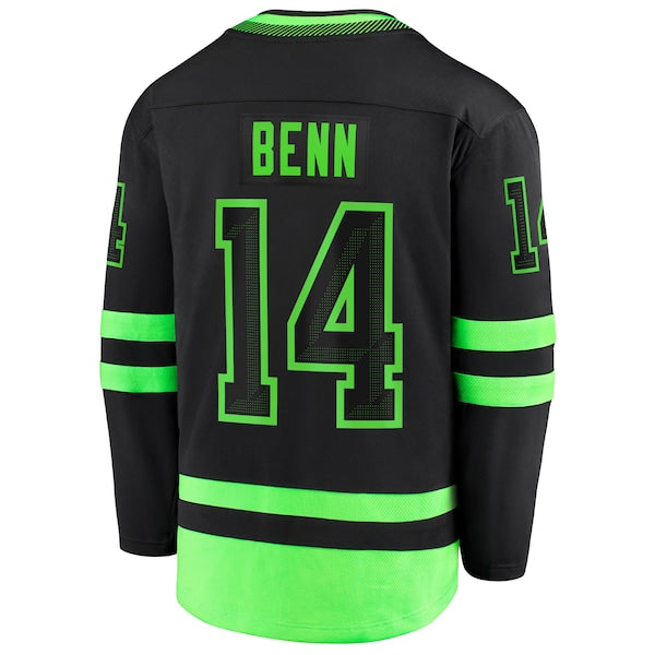 Jamie Benn Dallas Stars Alternate Premier Breakaway Player Jersey - Black - Image 3