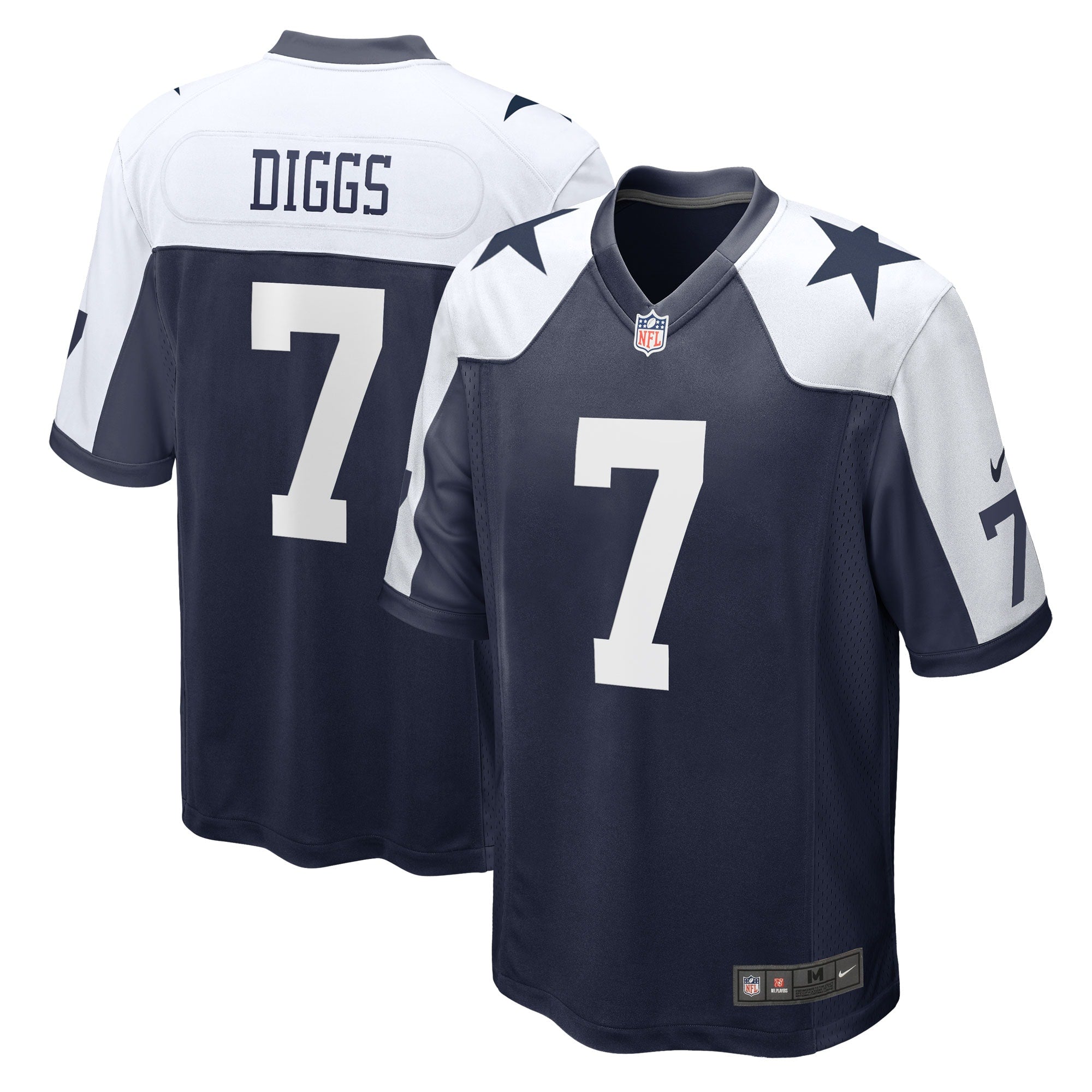 Trevon Diggs Dallas Cowboys Nike Alternate Game Jersey - White/Navy - Image 6