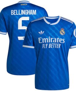 Jude Bellingham Los Merengues adidas 2025/26 Third Replica Player Jersey - Blue