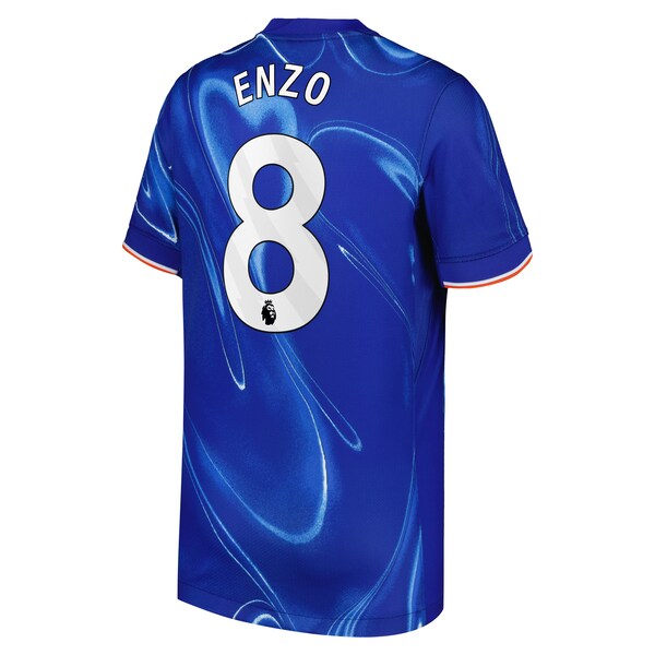 Enzo Fern¨¢ndez Chelsea Nike Youth 2024/25 Home Replica Player Jersey - Blue - Image 2