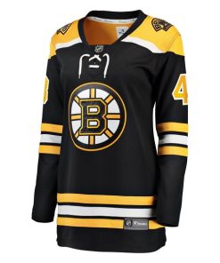 Alternative view of Jordan Harris Boston Bruins  Women's Home Breakaway Jersey - Black
