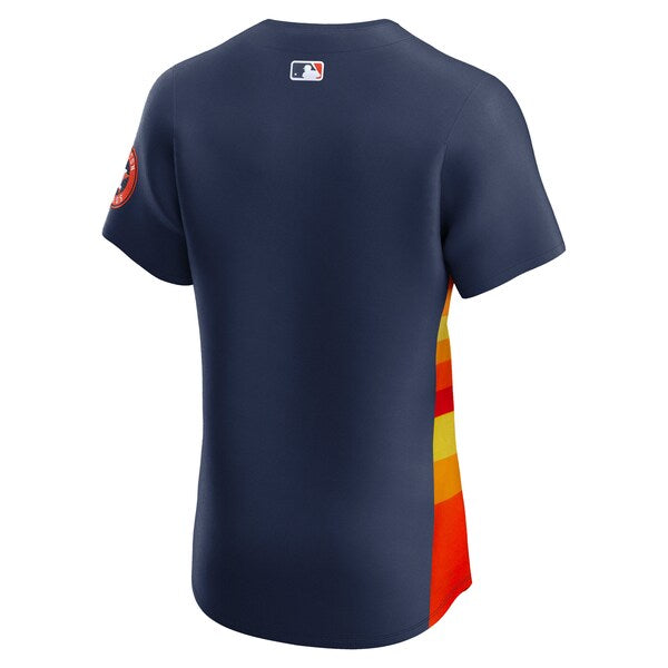 Houston Astros Nike Alternate 2 Elite Jersey - Navy/Orange - Image 4