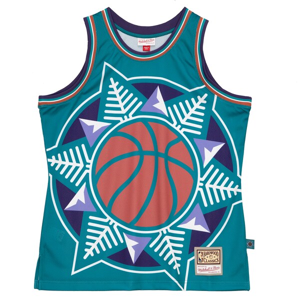 Utah Jazz Hardwood Classics Blown Out Fashion Jersey - Turquoise - Image 2