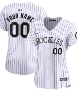 Colorado Rockies Nike Women's Home Limited Custom Jersey - White