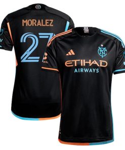 Maximiliano Moralez New York City FC adidas 2024 24/7 Kit Authentic Player Jersey - Black