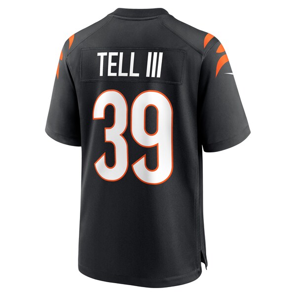 Marvell Tell III Cincinnati Bengals Nike Game Player Jersey - Black - Image 3