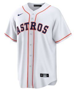 Alternative view of Justin Verlander Houston Astros Nike Home Replica Player Jersey - White