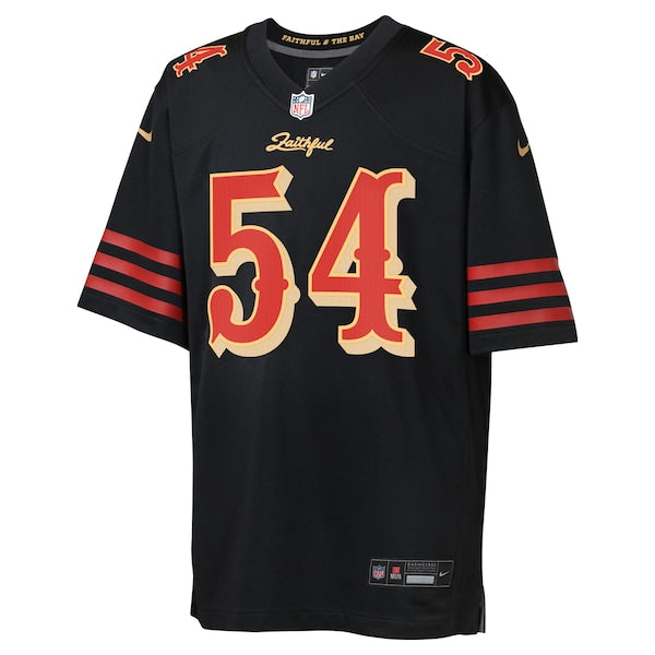 Fred Warner San Francisco 49ers Nike Youth 2025 Rivalries Collection Game Jersey - Black - Image 2