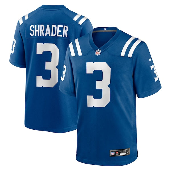 Spencer Shrader Indianapolis Colts Nike Team Game Jersey - Royal
